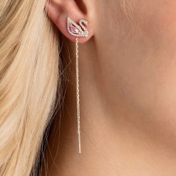 DAZZLING SWAN PIERCED EARRINGS 5469990