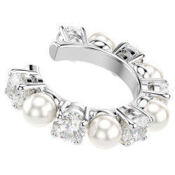 SET OF 3 CLIP EARRINGS PEARL, MATRIX 5691715