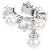 SET OF 3 CLIP EARRINGS PEARL, MATRIX 5691715