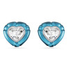 DULCIS CLIP EARRINGS BLUE, RHODIUM PLATING 5714385