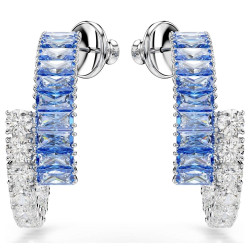 MATRIX: PIERCED EARRINGS BLUE AND WHITE, 5722459