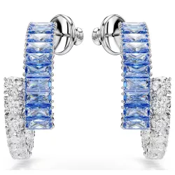 MATRIX: PIERCED EARRINGS BLUE AND WHITE, 5722459