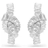 MATRIX: PIERCED EARRINGS WHITE, RHODIUM PLATED 5727040