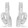 MATRIX: PIERCED EARRINGS WHITE , RHODIUM PLATED 5727113