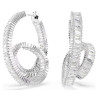 MATRIX: PIERCED EARRINGS WHITE , RHODIUM PLATED 5727113