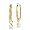 CONSTELLA PIERCED EARRINGS WHITE AND GOLD 5728587