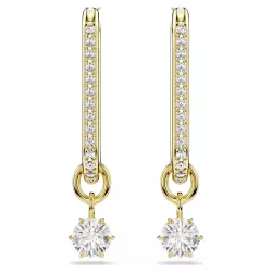 CONSTELLA PIERCED EARRINGS WHITE AND GOLD 5728587