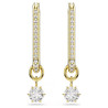 CONSTELLA PIERCED EARRINGS WHITE AND GOLD 5728587