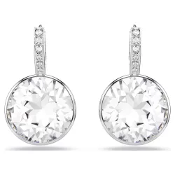 MILLENIA: PIERCED EARRINGS WHITE, RHODIUM PLATED 5731149