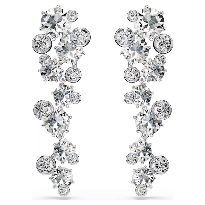 CONSTELLA: PIERCED EARRINGS WHITE, RHODIUM PLATED 5732252