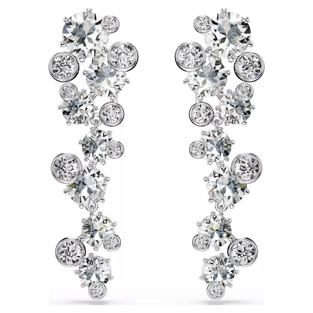 CONSTELLA: PIERCED EARRINGS WHITE, RHODIUM PLATED 5732252