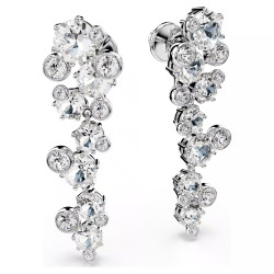 CONSTELLA: PIERCED EARRINGS WHITE, RHODIUM PLATED 5732252
