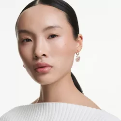 ORECCHINI SWAN ROSA, PLACCATURA COLOR ORO ROSA 5732415