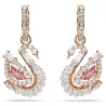 ORECCHINI SWAN ROSA, PLACCATURA COLOR ORO ROSA 5732415