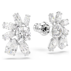 MESMERA STUD EARRINGS, RHODIUM PLATED 5737462