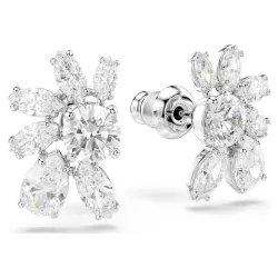 MESMERA STUD EARRINGS, RHODIUM PLATED 5737462