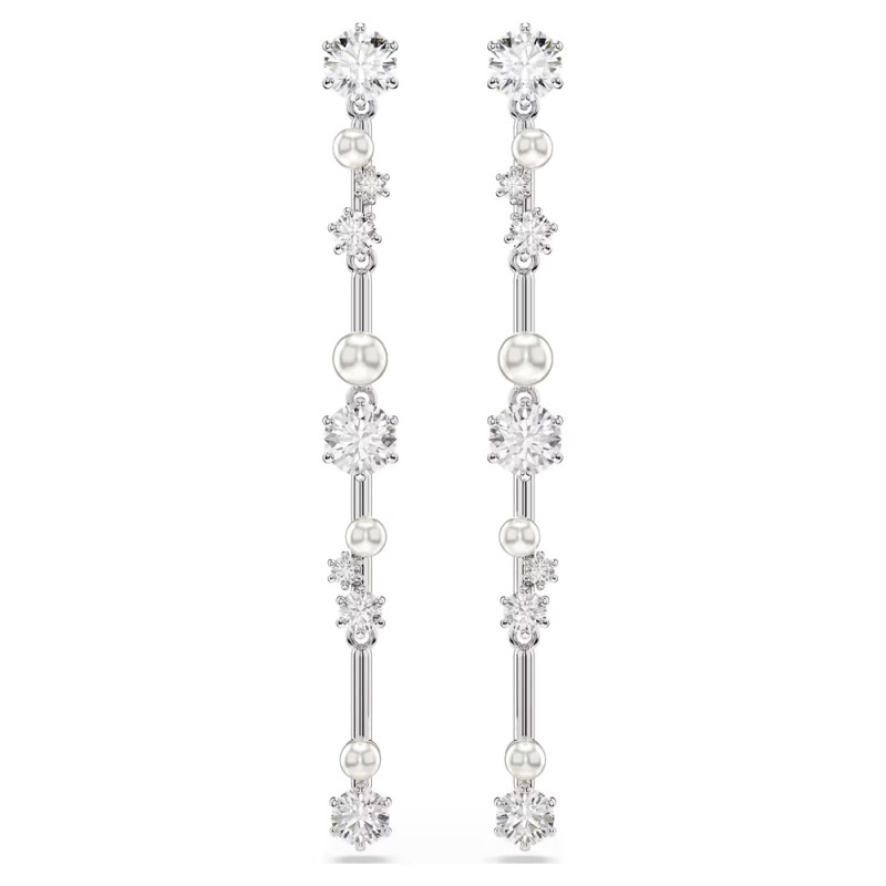 CONSTELLA: PIERCED EARRINGS WHITE, RHODIUM PLATED 5705614