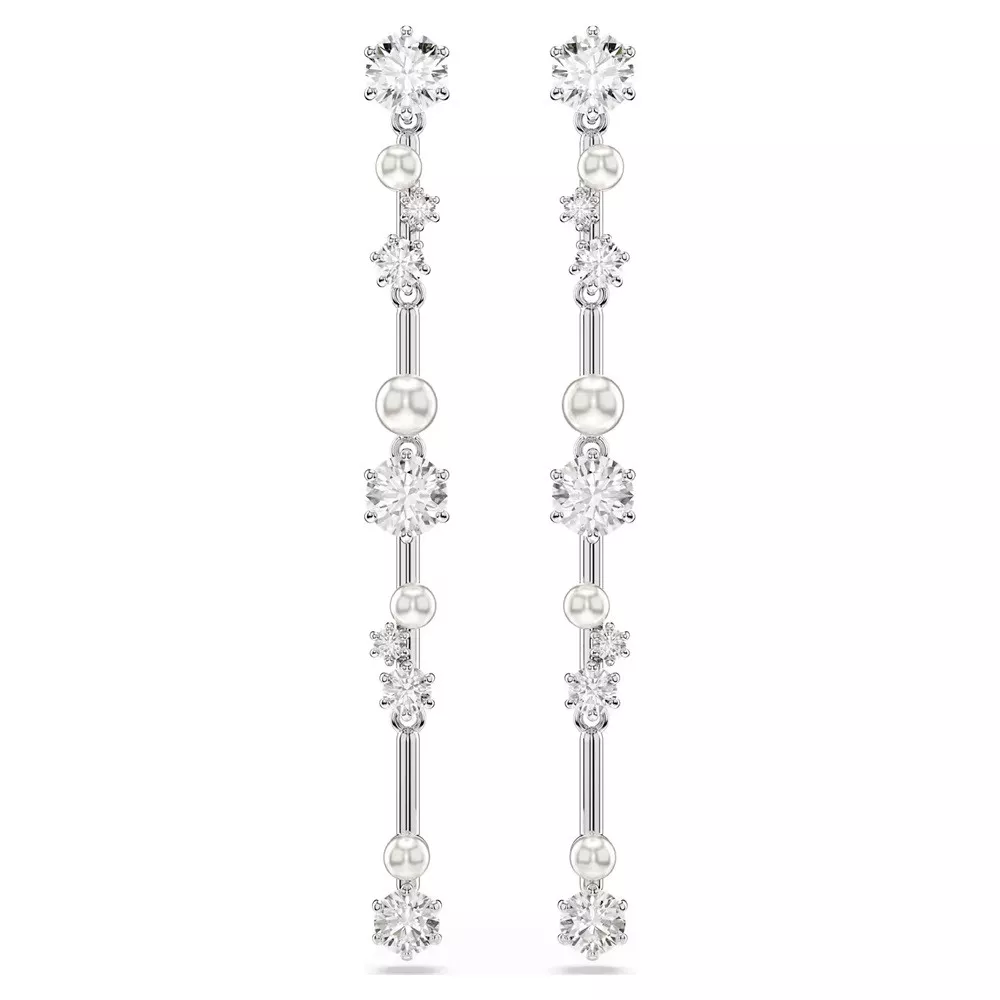 CONSTELLA: PIERCED EARRINGS WHITE, RHODIUM PLATED 5705614