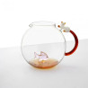 FISH AND CAT PITCHER, AMBER TAIL