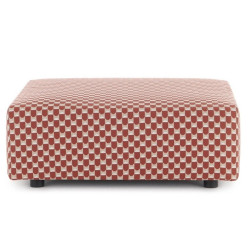 PLASTICS OUTDOOR LIBERTY OBI CHECK POUF, RUGGINE 6293/OR