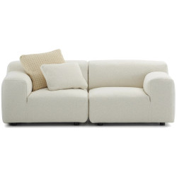 2 SEATS PLASTICS DUO ORSETTO SOFA, WHITE 7094+7096
