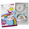 6 PIECES KIDS TABLE SET, UNICORN