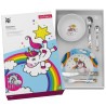 SET TAVOLA 6 PEZZI PER BAMBINI, UNICORNO