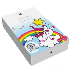 6 PIECES KIDS TABLE SET, UNICORN