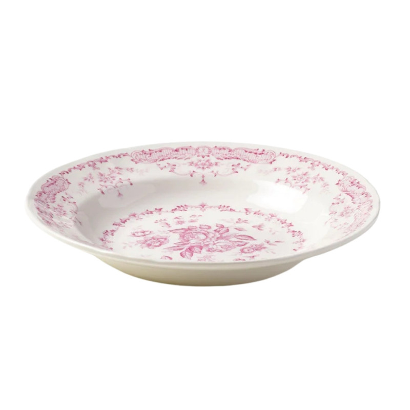 23 CM SOUP PLATE, ROSE