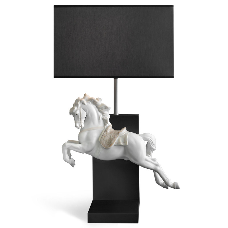 HORSE ON PIROUETTE TABLE LAMP 1023060