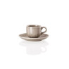 TAZZA CAFFÈ CON PIATTO 0,09 L - JOYN GREY