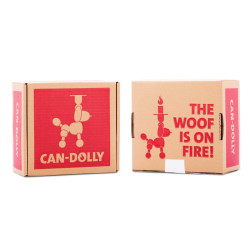 CAN-DOLLY CANDLE HOLDER
