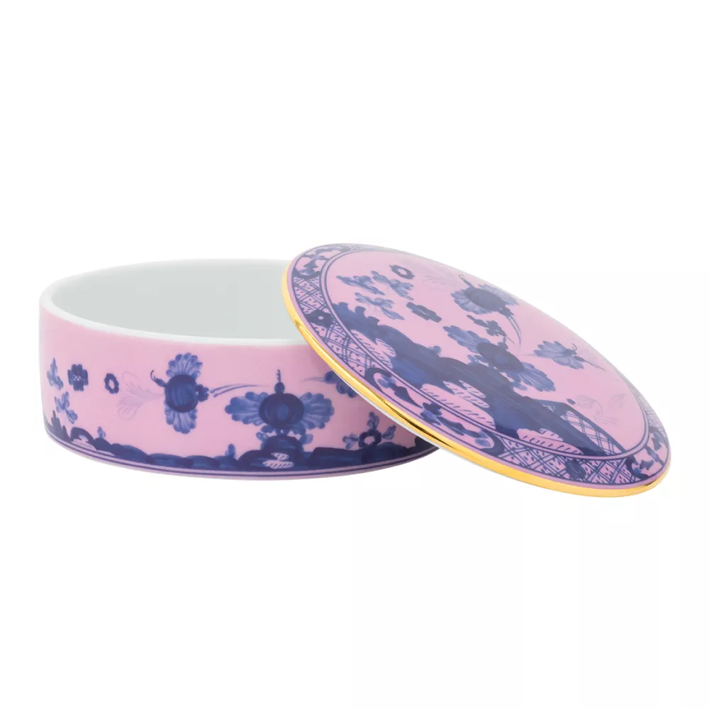 ROUND CONTAINER WITH LID, ORIENTE ITALIANO