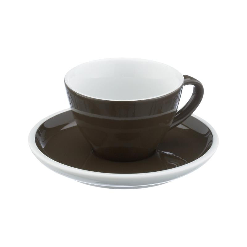 BREAKFAST CUP WITH SAUCER PROFI BROWN