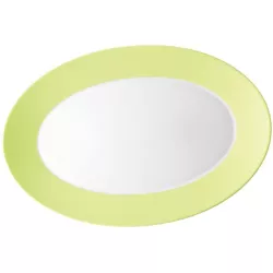 OVAL TRAY 38 CM TRIC GREEN