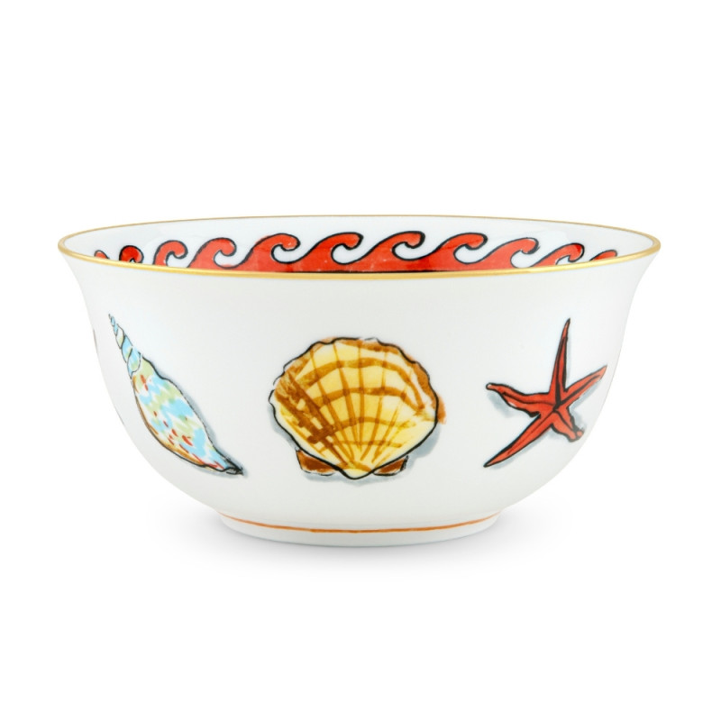 GINORI 1735 - 17 CM WHITE BOWL, IL VIAGGIO DI NETTUNO