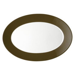 OVAL TRAY 33 CM TRIC SEPIA