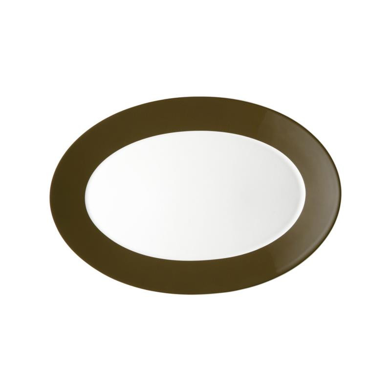 VASSOIO OVALE 33 CM TRIC SEPIA