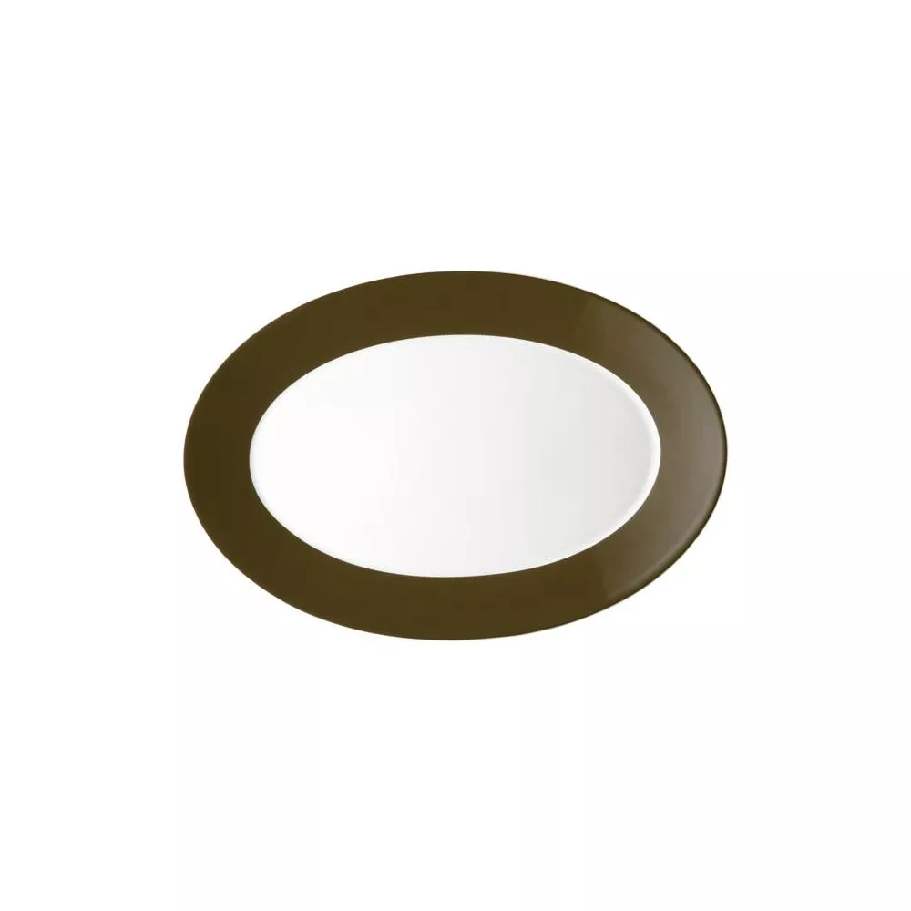 VASSOIO OVALE 33 CM TRIC SEPIA