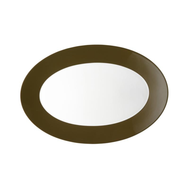 OVAL TRAY 38 CM TRIC SEPIA