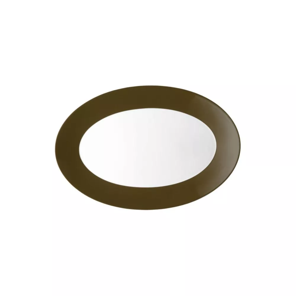 VASSOIO OVALE 38 CM TRIC SEPIA