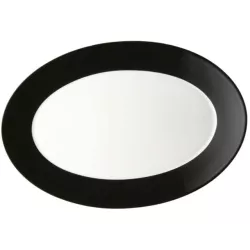 OVAL TRAY 33 CM TRIC BLACK