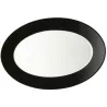 VASSOIO OVALE 33 CM TRIC NERO