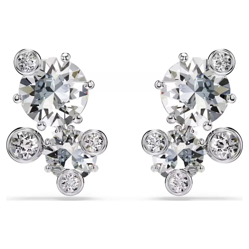 CONSTELLA: STUD EARRINGS WHITE, RHODIUM PALTING 5732253