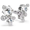 CONSTELLA: STUD EARRINGS WHITE, RHODIUM PALTING 5732253
