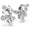 CONSTELLA: STUD EARRINGS WHITE, RHODIUM PALTING 5732253