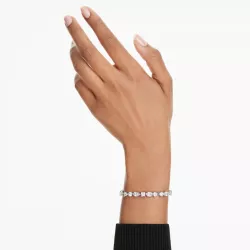 MESMERA: BRACELET SIZE M WHITE, RHODIUM PLATING 5731959