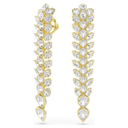 IDYLLIA: PIERCED EARRINGS WHITE, GOLD TONE PLATING 5723138