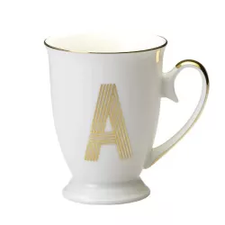 GOLDEN LETTER A MUG, LET01001