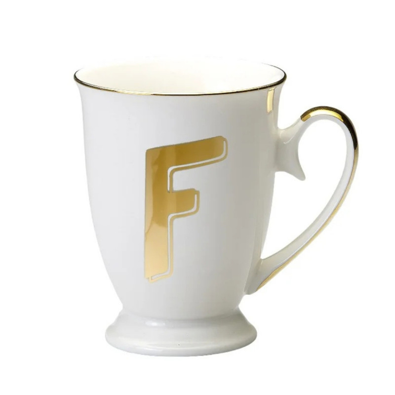 MUG LETTERA F ORO, LET01006